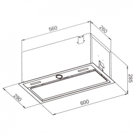 Вытяжка полновстраиваемая Haier HVX-BI664GB черный/серебристый