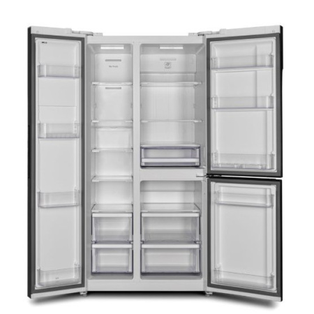 Холодильник Hyundai CS6073FV белое стекло