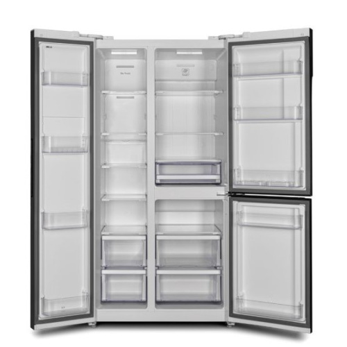 Холодильник Hyundai CS6073FV белое стекло