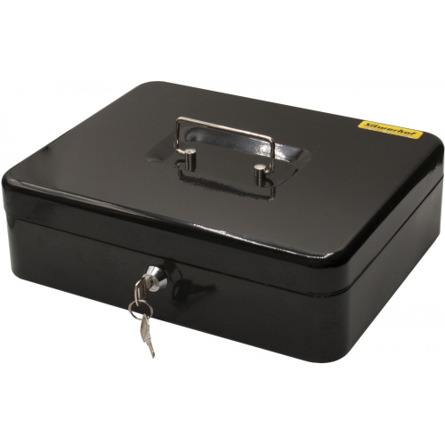 Ящик для денег Silwerhof 90x300x240 черный сталь 1.66кг