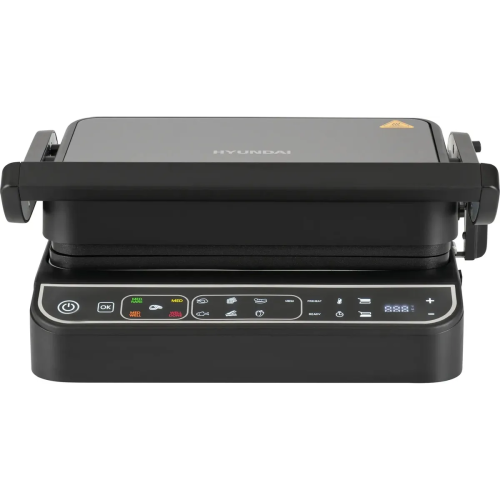 Электрогриль Hyundai HYG-7000 серебристый и черный