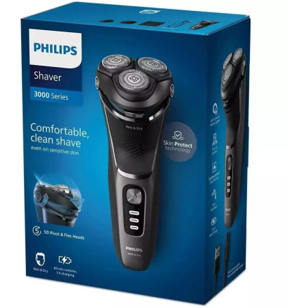 Бритва роторная Philips S3343/13 черный
