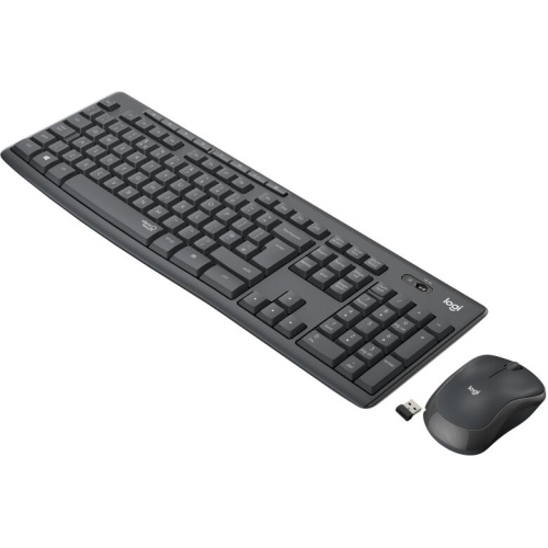 Клавиатура + мышь Logitech MK295 клав черный мышь черный USB беспроводная Multimedia (920-009813)
