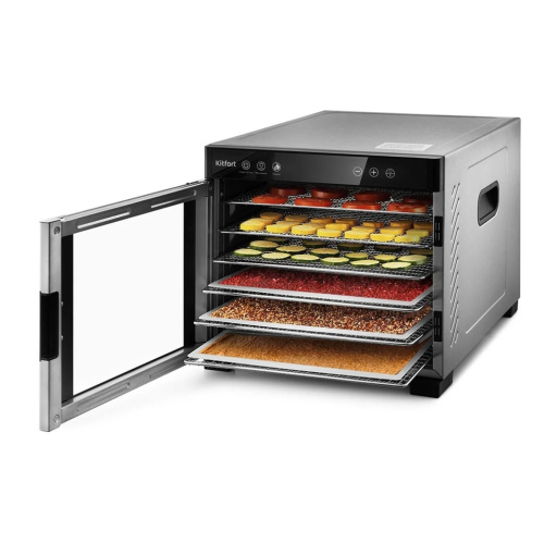 Сушка для фруктов и овощей Kitfort КТ-1916 нержавеющая сталь