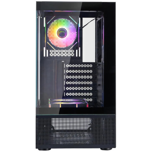 Корпус 1STPLAYER Miku Mi7-A ARGB Black (Mi7-A-BK-2FC7R-1FC7) / ATX / 3x120mm ARGB fans