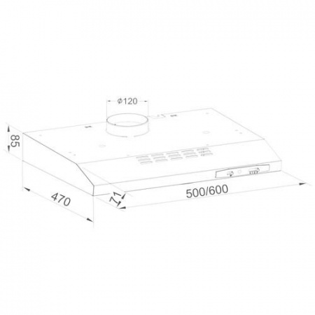 Вытяжка подвесная Hansa OSP6111SIH серебристый