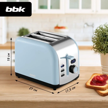 Тостер BBK TR75 светло голубой