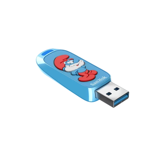 USB-флешка SanDisk Smurfs 128Gb (SDCZIS-128G-G46), USB3.2, синяя