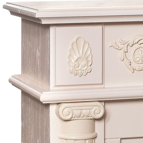 Электрокамин RealFlame Attica WT айвори с очагом Evrika 25,5 LED