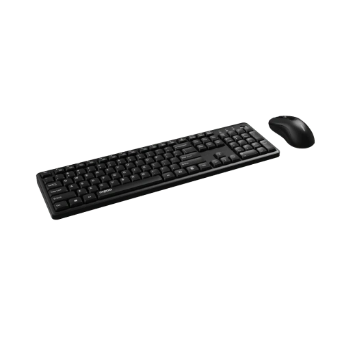 Комплект клавиатура и мышь RAPOO X2100 Wireless silent combo Black