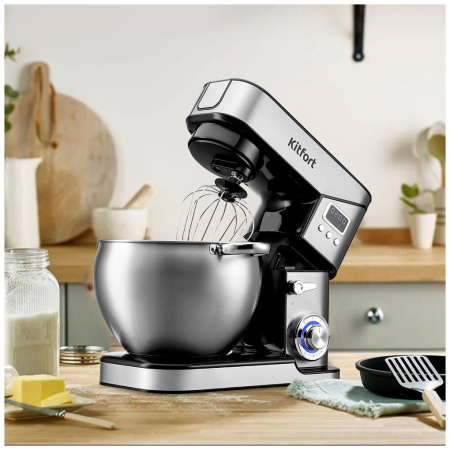 Миксер Kitfort КТ-3413 серебристый/черный