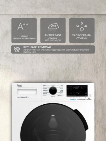 Стиральная машина Beko WSPE6H616W белый