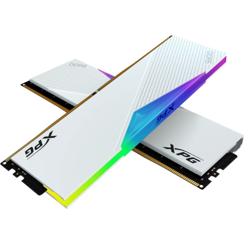 ОЗУ ADATA XPG Lancer RGB AX5U6400C3216G-DCLARWH 32GB DDR5 6400 DIMM 2*16, 1.4V, CL32-39-39, On-Die ECC, Power Management IC, white