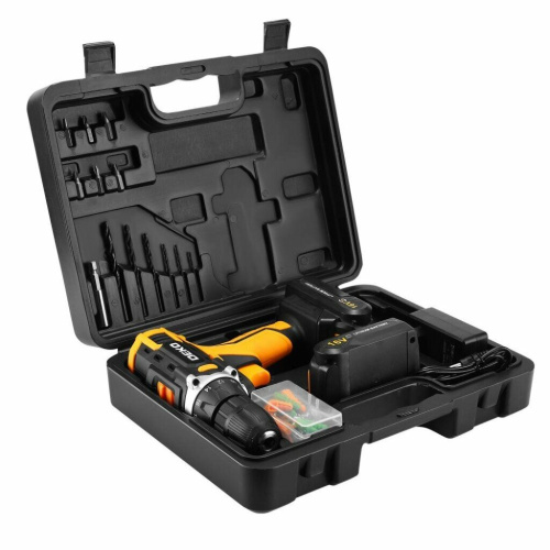Дрель-шуруповерт DEKO Banger 16V в кейсе + набор 63 инструмента (080-1003)
