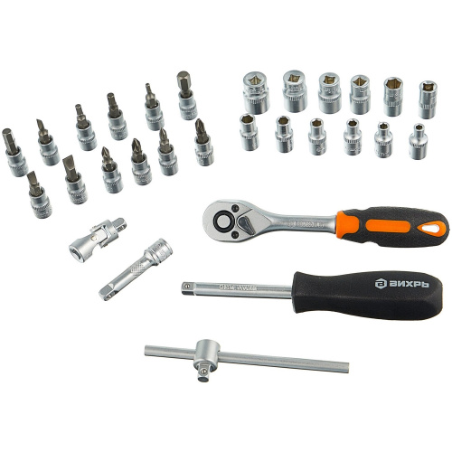 Набор инструмента ВИХРЬ 1/4", 29 предметов