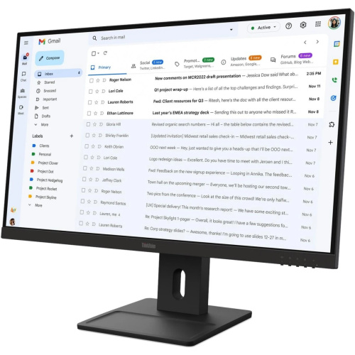 Монитор Lenovo ThinkVision E27-40 (64BCMAT4EU)