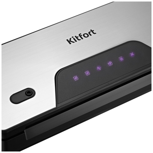 Вакуумный упаковщик KitFort КТ-1517 серебристый/черный