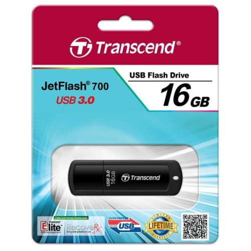 Flash Drive Transcend 16Gb Jetflash 700 TS16GJF700 USB3.0 черный