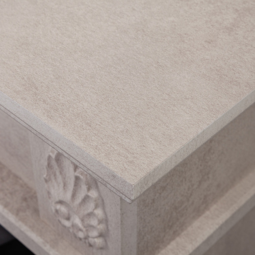 Портал каминный из МДФ RealFlame Adelaida WT цвет белый камень под очаги (Majestic, Fobos, Eugene, 3D Olympic, 3D Oregan)