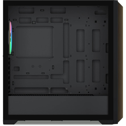 Корпус SAMA Z60 Black (Z60-BKAWA4X1-GL) без БП, Midi-Tower, TG, 4x140mm ARGB, 2xUSB 3.0 + 1xUSB 3.1 Type-C, E-ATX, ATX, mITX