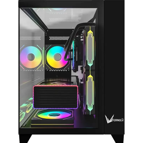Корпус Formula Crystal Z9ML Floe, mATX, без БП, черный