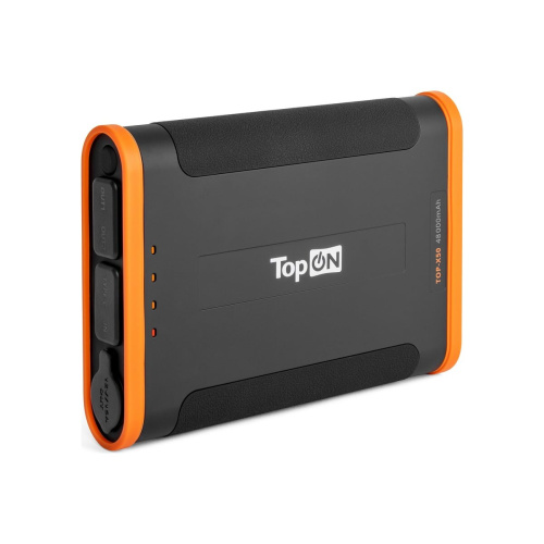 Power Bank TOPON TOP-X50, 48000мAч черный/оранжевый
