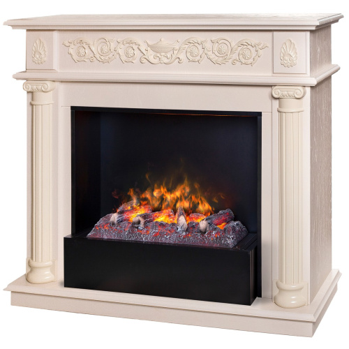 Электрокамин RealFlame Attica WT айвори с очагом 3D Cassette 630