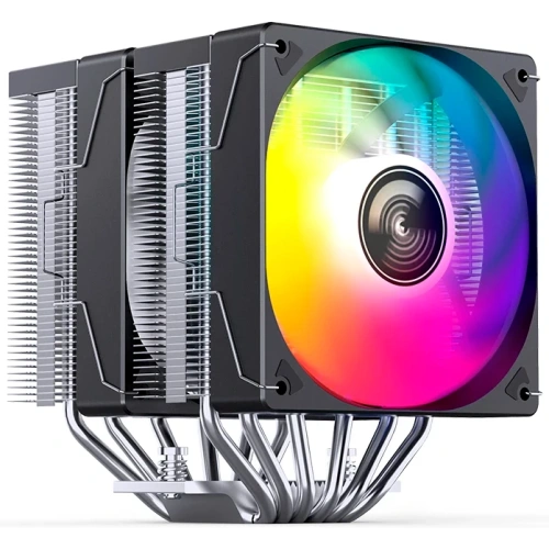 Кулер JONSBO CR-3000E ARGB Black LGA1851/1700/1200/115X/AM5/AM4 (TDP 260W, PWM, 2 x 120mm ARGB LED Fan, 6 тепловых трубок, 4-pin) Retail