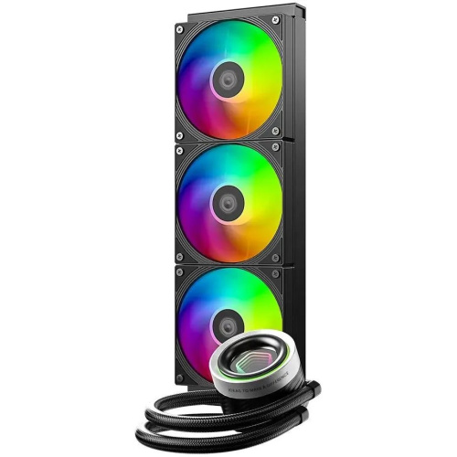 СВО ID-Cooling FX360 Inf, ARGB Soc-AM5/AM4/1151/1200/2066/1700 черный 4-pin 27.2dB Al+Cu 350W Ret