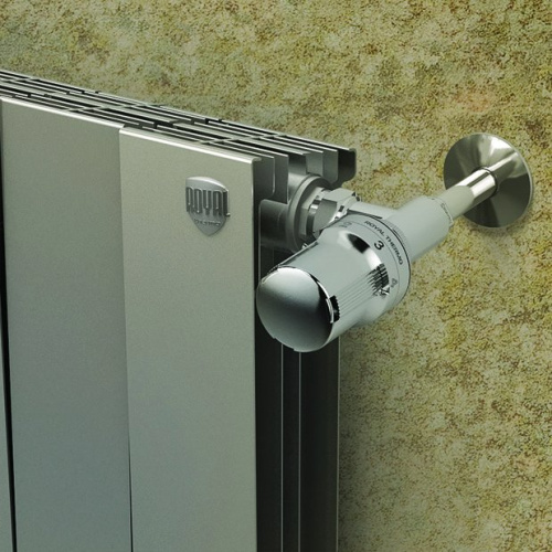 Биметаллический радиатор отопления  Royal Thermo Pianoforte 500 4 Секции Silver Satin