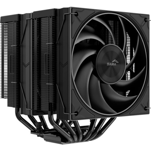 Кулер SAMA A60B (A60-BKWNNXOX-G) (265W, 4-pin PWM, 156.5mm, 6x6mm, 2x120mm, 78CFM, 29dBA, 2200RPM, S 1851/1700/1200/115X, AM5)