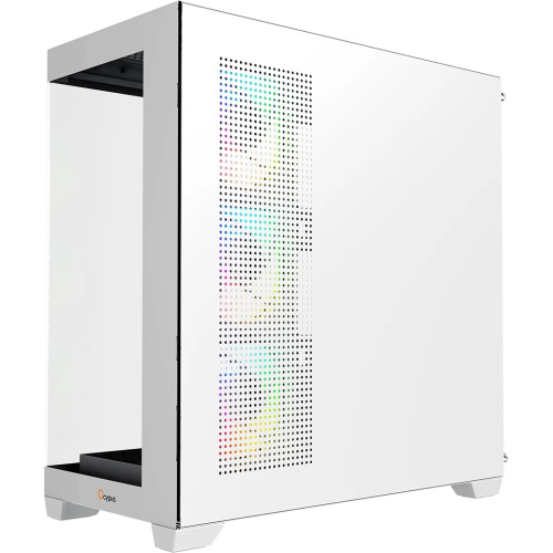 Корпус Ocypus Gamma C72 WH ARGB (Gamma-C72-W-HD400XX-GL) ATX / win / white / 4 ARGB fans / no PSU / Tempered Glass