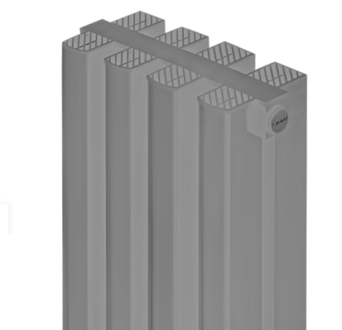 Алюминиевый радиатор отопления Stout SRA-2120-18000804 Tonale 1800 4 секции серый