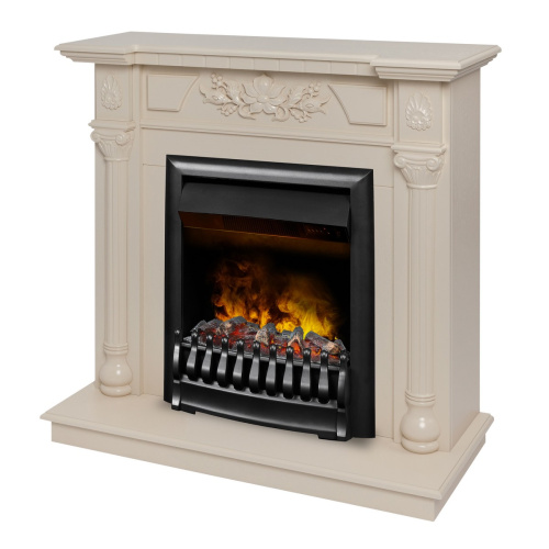 Электрокамин RealFlame Dacota WT белый дуб с очагом 3D Oregan