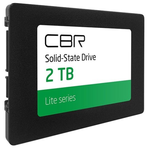 SSD CBR (SSD-002TB-2.5-LT22) серия "Lite", 2048 GB, 2.5", SATA III 6 Gbit/s, SM2259XT, 3D TLC NAND