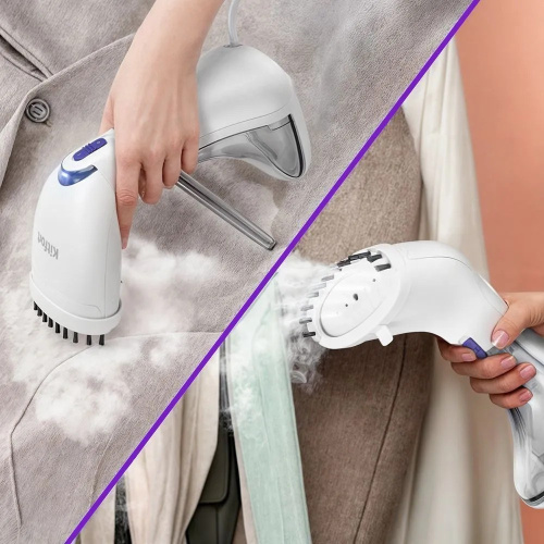 Отпариватель ручной Kitfort КТ-9198 белый/фиолетовый