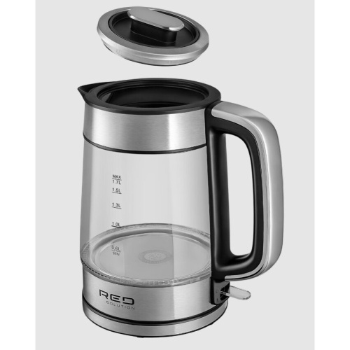 Электрочайник Red Solution G104 черный/серебристый