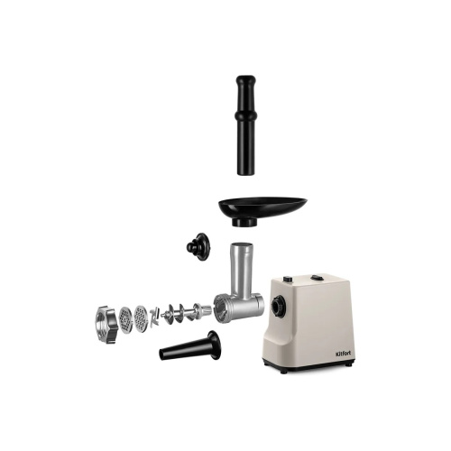 Мясорубка Kitfort КТ-2126 серый/черный