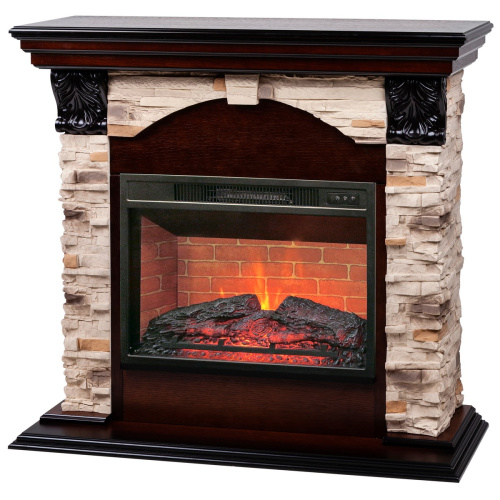 Электрокамин RealFlame Dublin Rock AO античный дуб с очагом Irvine 24