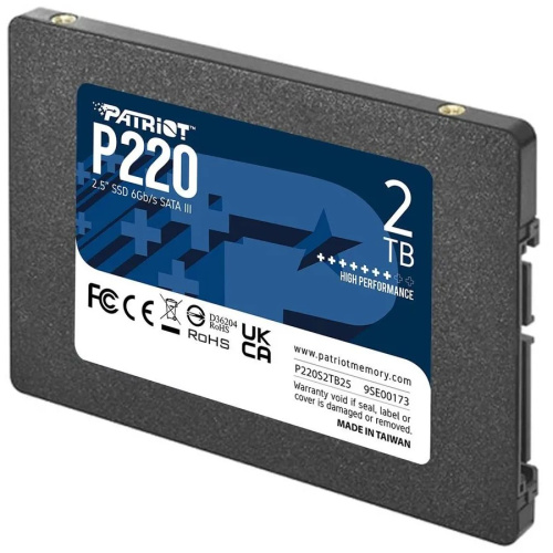 SSD Patriot P220 P220S2TB25 SATA III 2Tb 2.5"