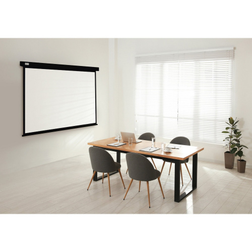 Экран Cactus CS-PSW-127X127-BK Wallscreen настенно-потолочный рулонный черный