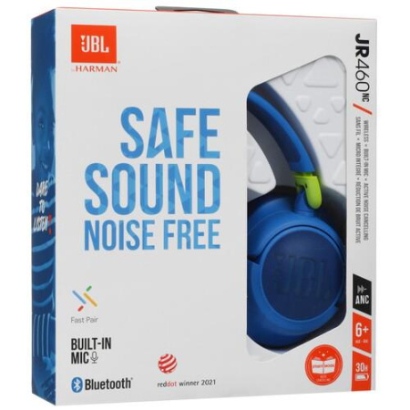 Беспроводные/проводные наушники JBL JR 460NC синий