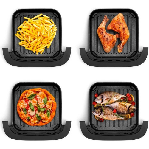 Аэрогриль Kitfort КТ-2289 черный и серебристый