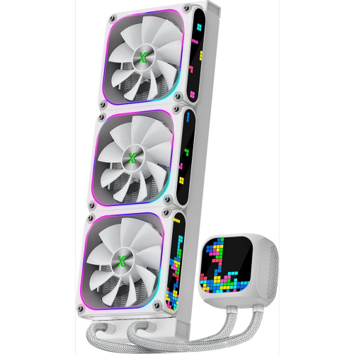 СВО XASTRA LZ360 ARGB WH Intel LGA1851/1700/1200/115X/AM5/AM4 (3x120mm ARGB Dot-matrix fan and PUMP, HUB Controller,white)