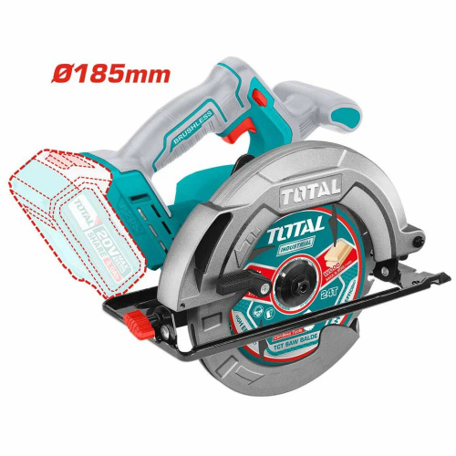 Пила дисковая TOTAL TSLI1851 Industrial Без акк и ЗУ