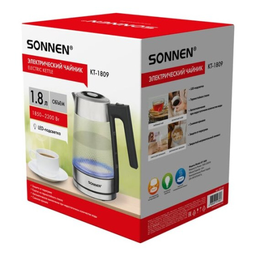 Электрочайник SONNEN KT-1809 (455142)