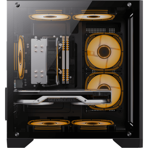 Корпус GameMax Infinity Mini Black без БП (Micro ATX, Черный, 1*USB 3.0, 2*USB 2.0, Зак. стекло)