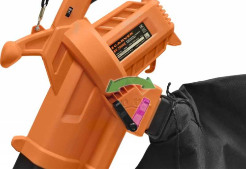 Воздуходувка-пылесос Carver BV 2800E черный/оранжевый 01.005.00009