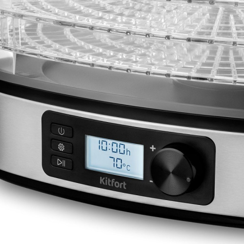 Сушка для фруктов и овощей Kitfort КТ-1943 5под серебристый