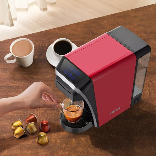 Кофеварка капсульная KitFort КТ-7227 красный